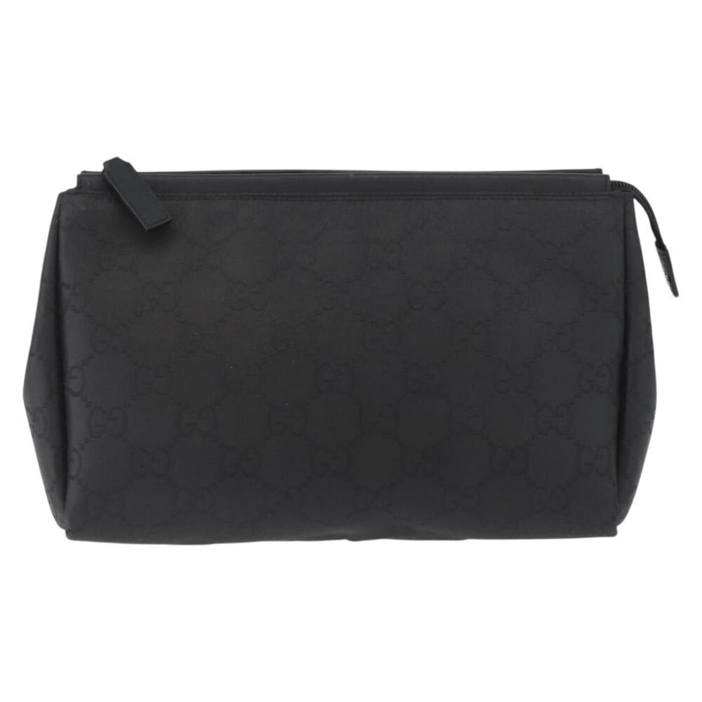 Gucci GG Canvas Clutch Bag Nylon Black